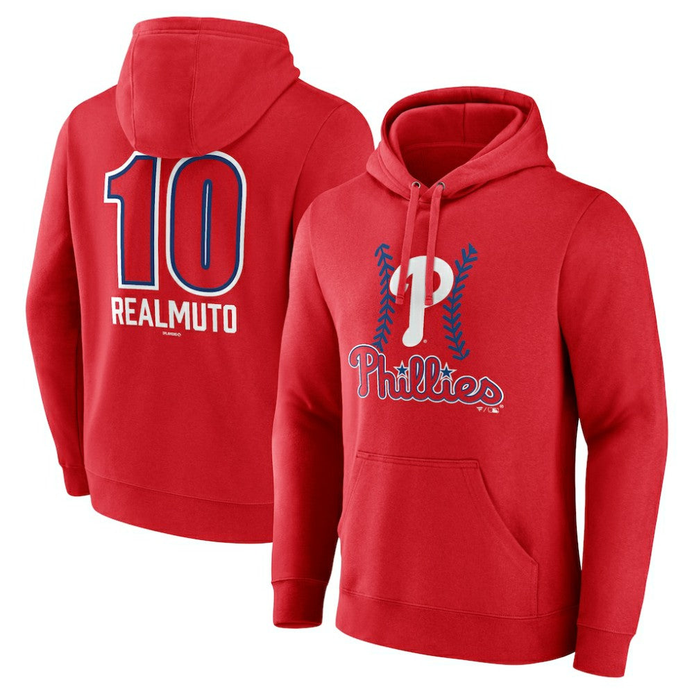 J.T. Realmuto Philadelphia Phillies Fastball Player Name & Number Pullover Hoodie Sale