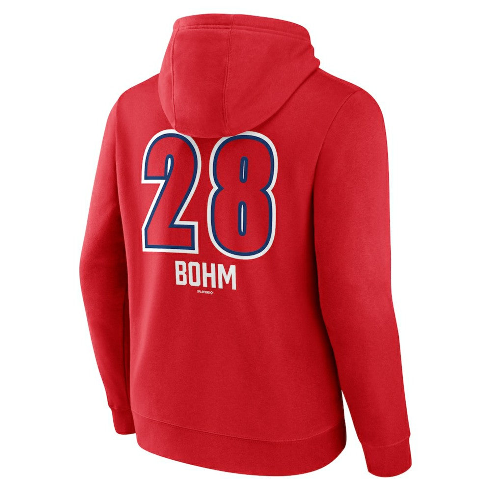 Alec Bohm Philadelphia Phillies Fastball Player Name & Number Pullover Hoodie Discount
