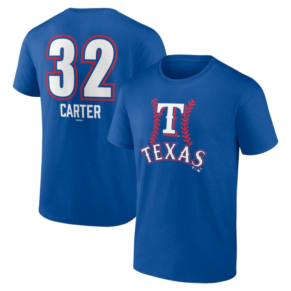 Evan Carter Texas Rangers Fastball Player Name & Number T-Shirt Online