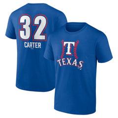 Evan Carter Texas Rangers Fastball Player Name & Number T-Shirt Online