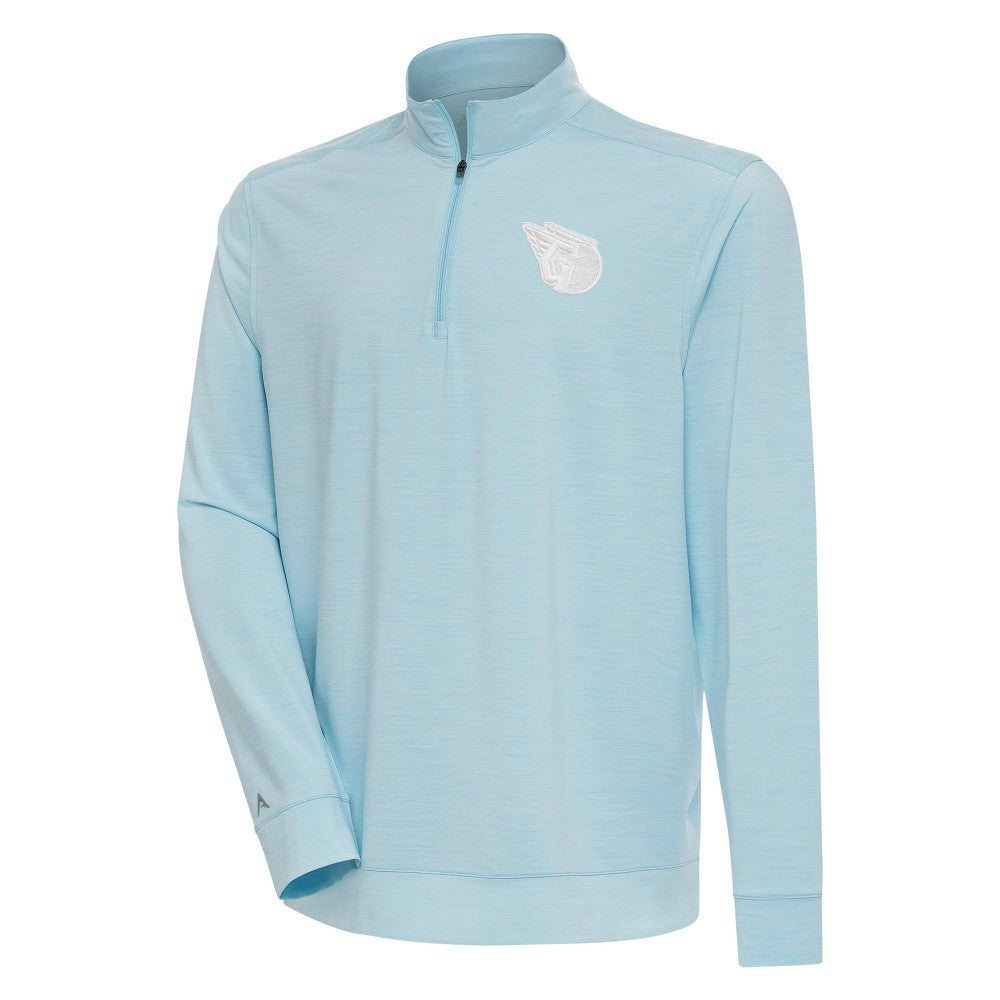 Cleveland Guardians Antigua Bright Quarter-Zip Pullover Top for sale
