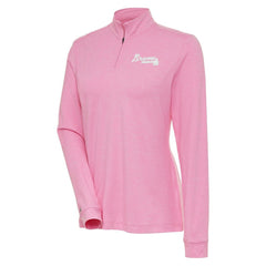 Atlanta Braves Antigua Women's Mentor Quarter-Zip Pullover Top for sale