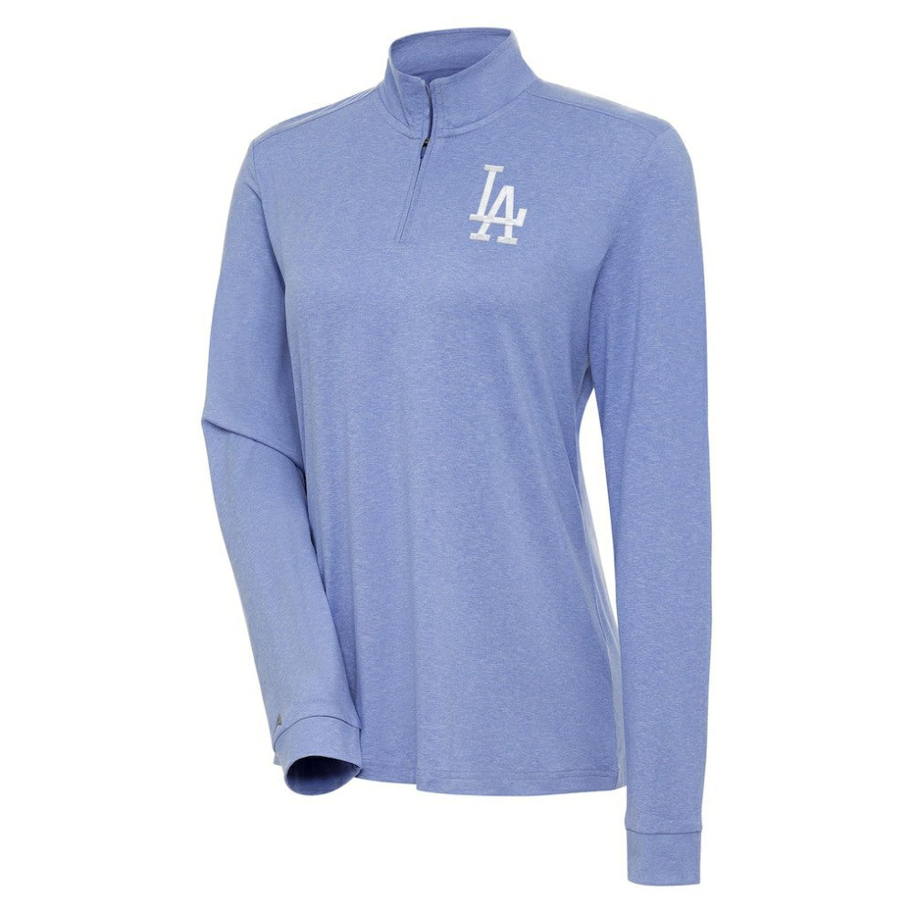 Los Angeles Dodgers Antigua Women's Mentor Quarter-Zip Pullover Top Sale