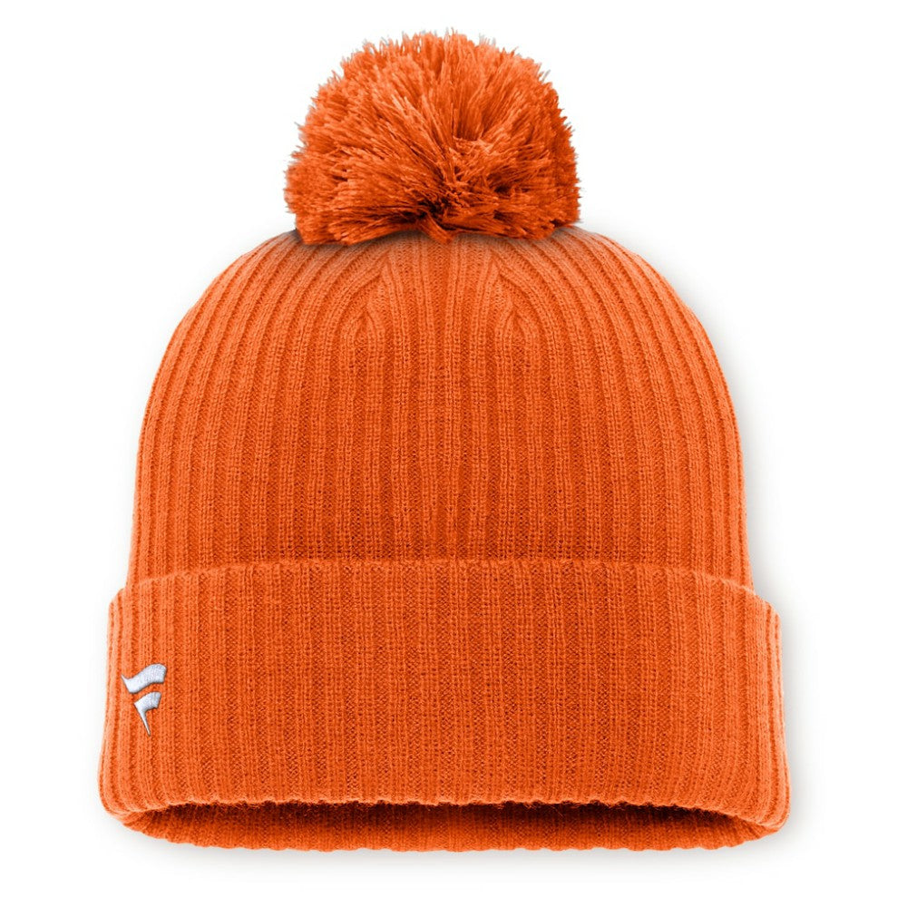 Philadelphia Flyers Fanatics Primary Logo Cuffed Knit Hat with Pom - Orange | Fanatics online