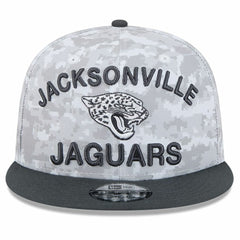 Jacksonville Jaguars New Era 2024 Salute To Service 9FIFTY Snapback Hat - White/Graphite - NFL