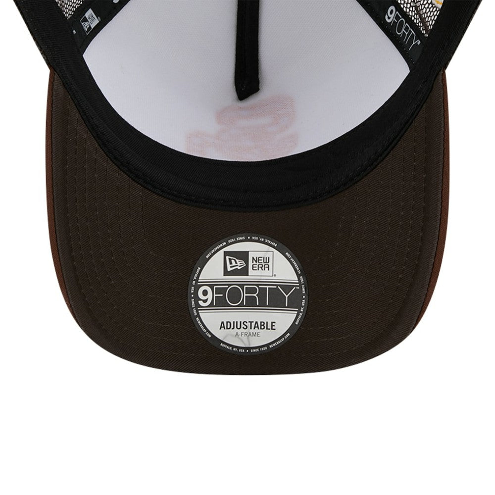 San Diego Padres New Era Checkered Flag A-Frame Trucker 9FORTY Adjustable Hat Online