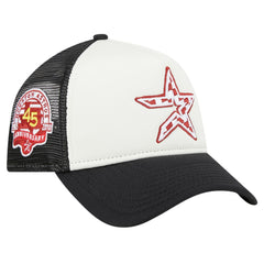 Houston Astros New Era Checkered Flag A-Frame Trucker 9FORTY Adjustable Hat Discount