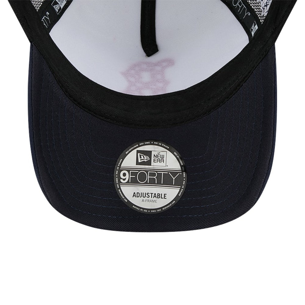 Boston Red Sox New Era Checkered Flag A-Frame Trucker 9FORTY Adjustable Hat for sale