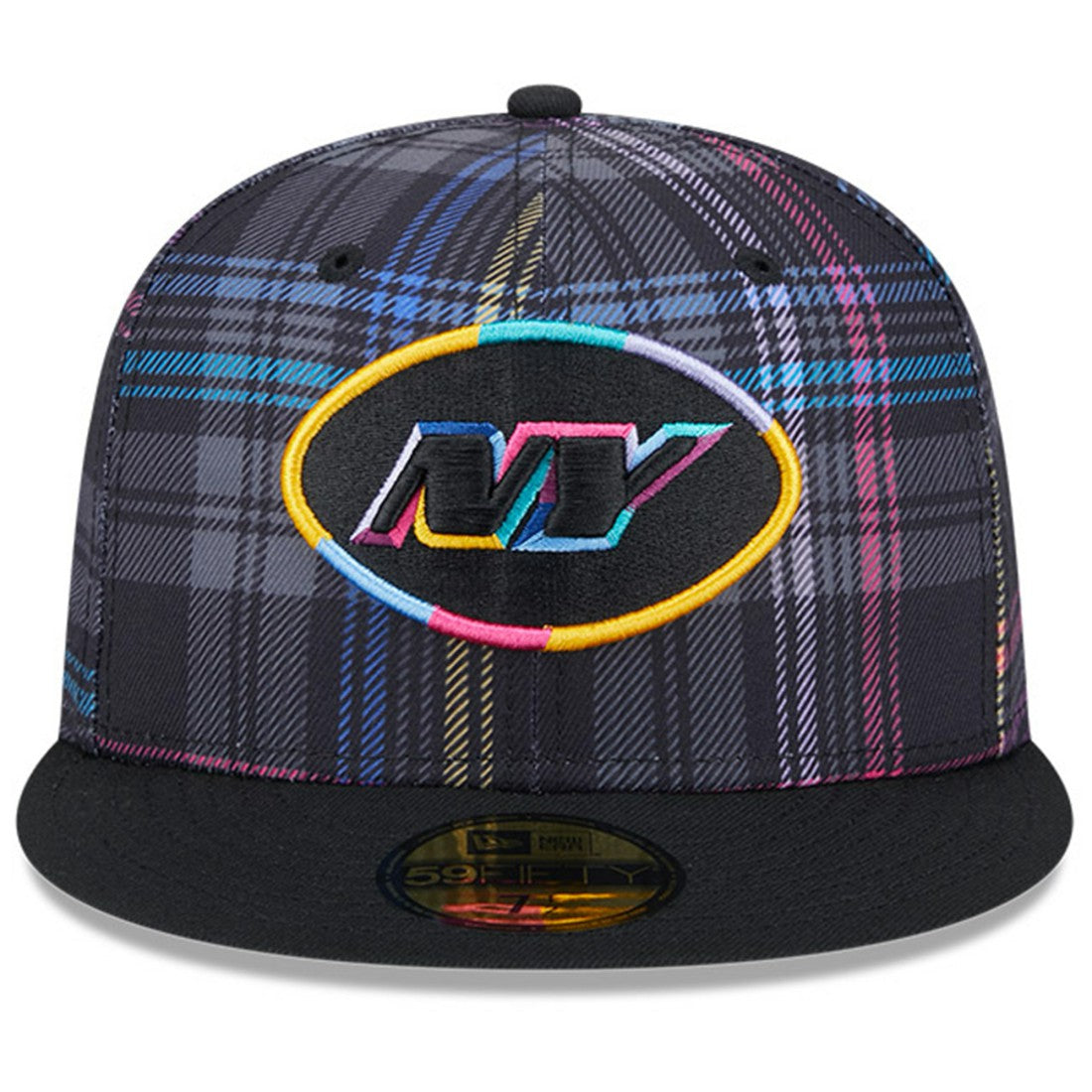 New York Jets New Era 2024 NFL Crucial Catch Plaid 59FIFTY Fitted Hat - Black - NFL