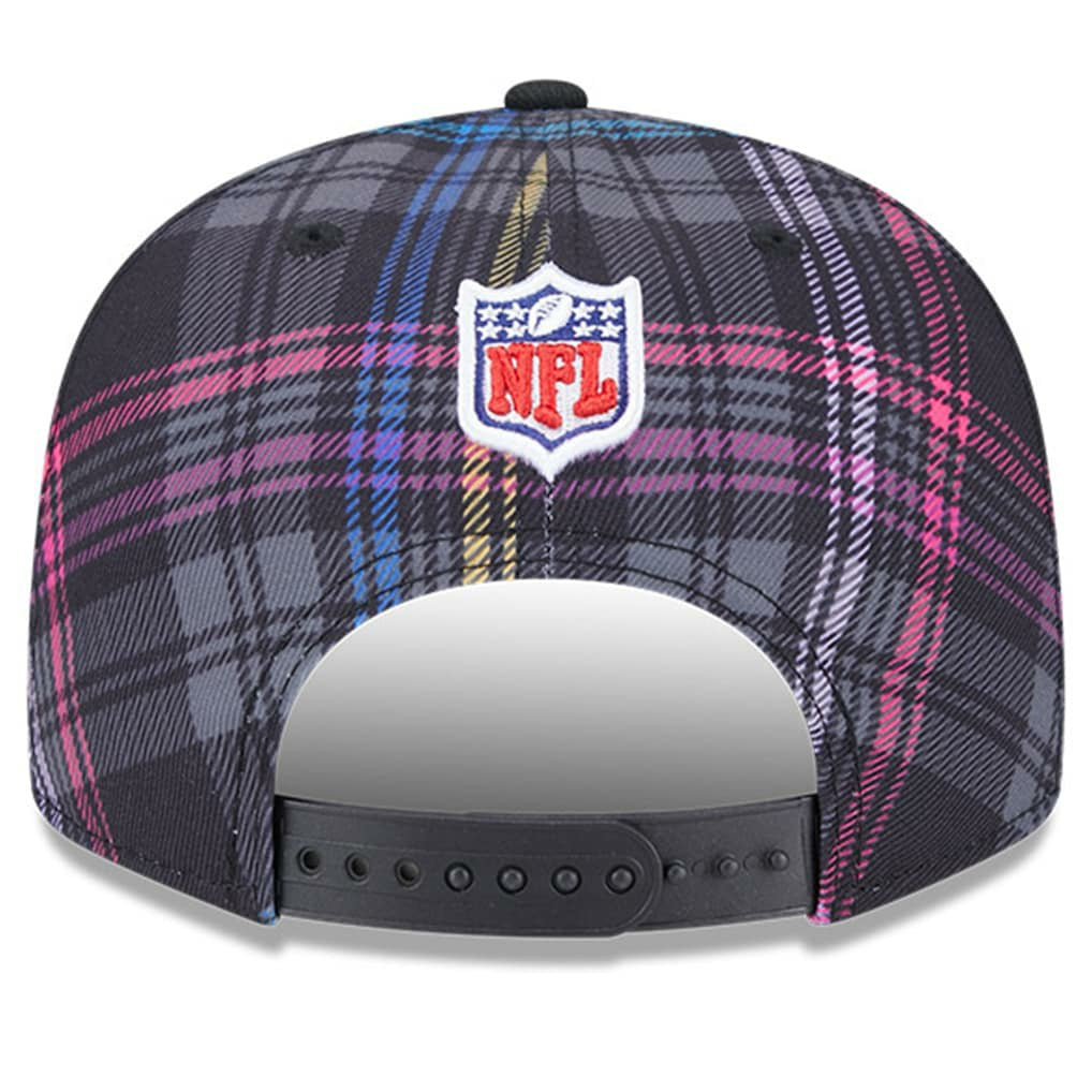 Jacksonville Jaguars New Era 2024 NFL Crucial Catch Plaid 9FIFTY Snapback Hat - Black - NFL