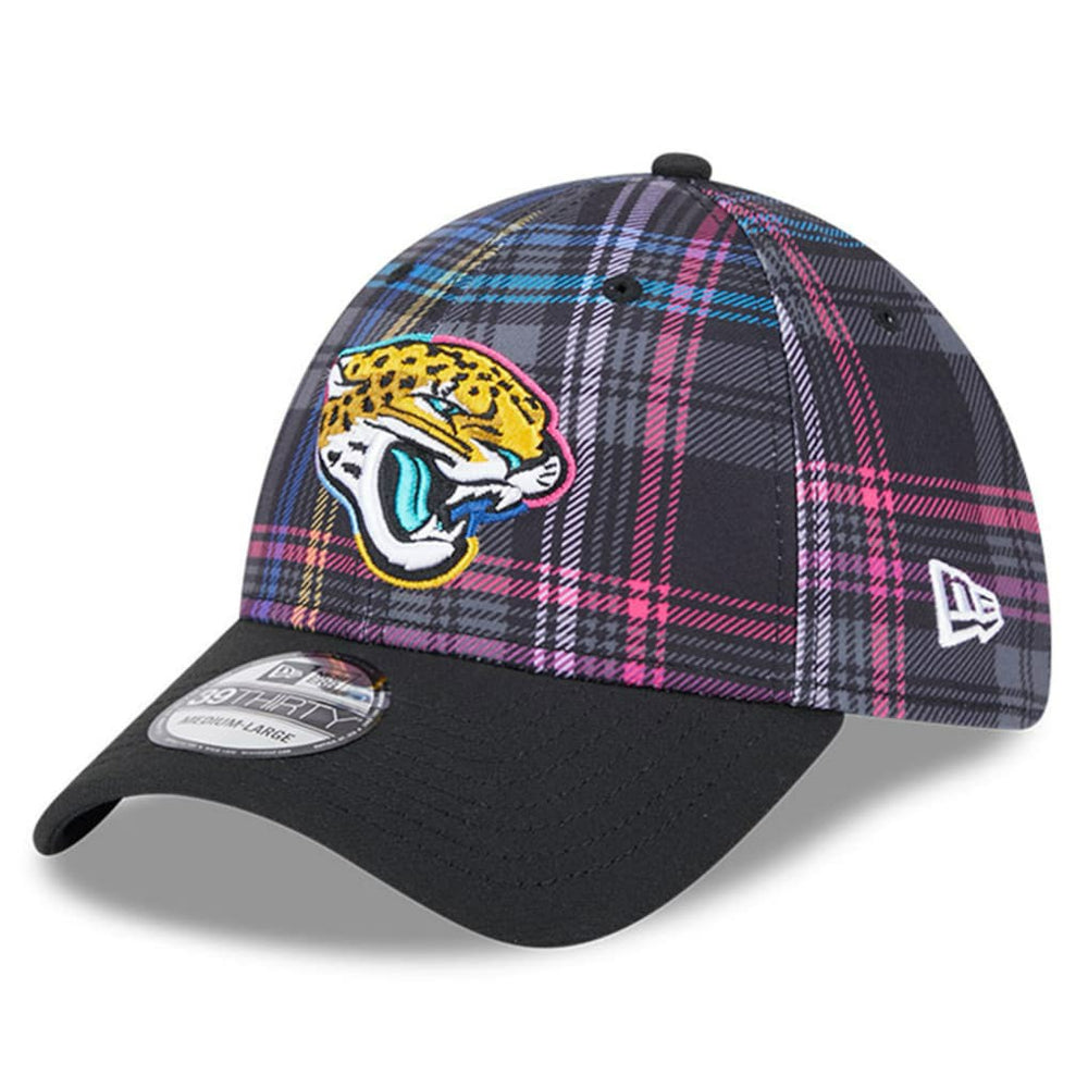 Jacksonville Jaguars New Era 2024 NFL Crucial Catch Plaid 39THIRTY Flex Hat - Black - NFL