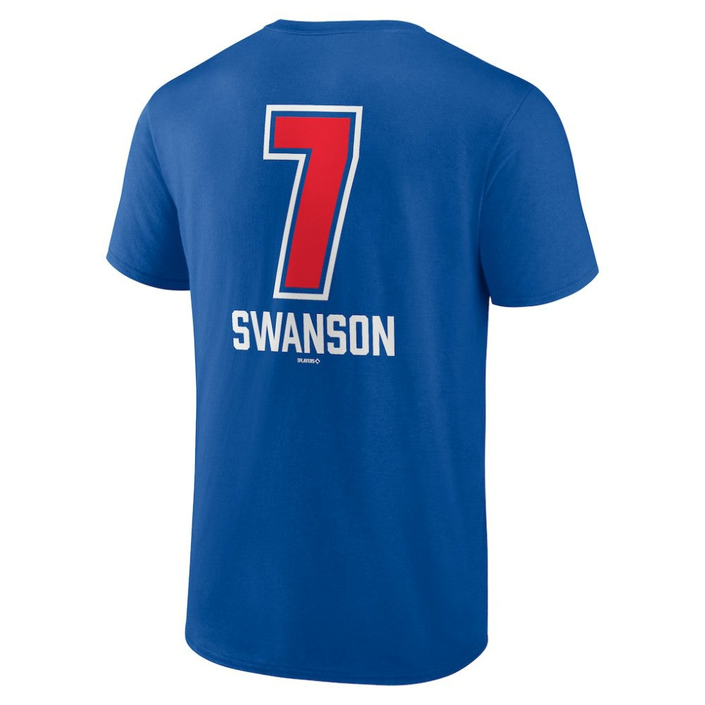 Dansby Swanson Chicago Cubs Fastball Player Name & Number T-Shirt Discount