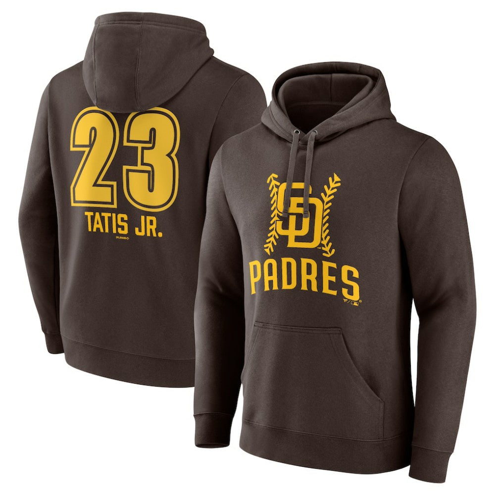 Fernando Tatis Jr. San Diego Padres Fastball Player Name & Number Pullover Hoodie Near Me
