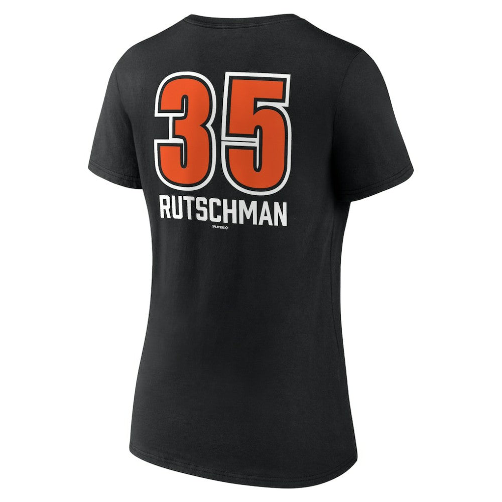 Adley Rutschman Baltimore Orioles Women's Fastball Player Name & Number V-Neck T-Shirt Outlet