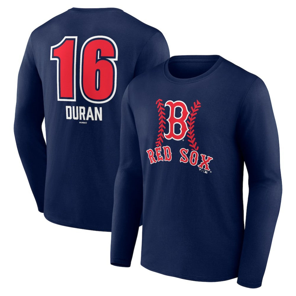 Jarren Duran Boston Red Sox Fastball Player Name & Number Long Sleeve T-Shirt Near Me