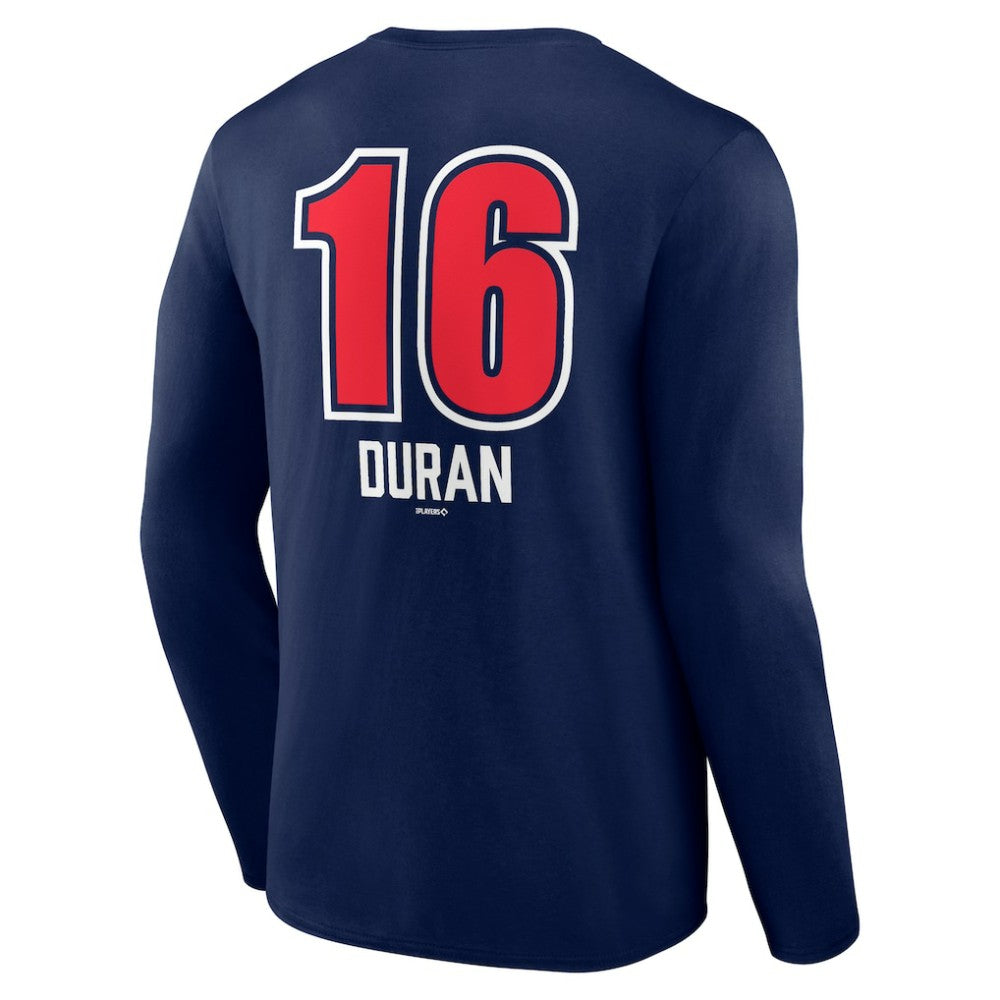 Jarren Duran Boston Red Sox Fastball Player Name & Number Long Sleeve T-Shirt Near Me