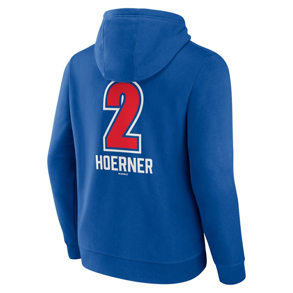 Nico Hoerner Chicago Cubs Fastball Player Name & Number Pullover Hoodie Near Me