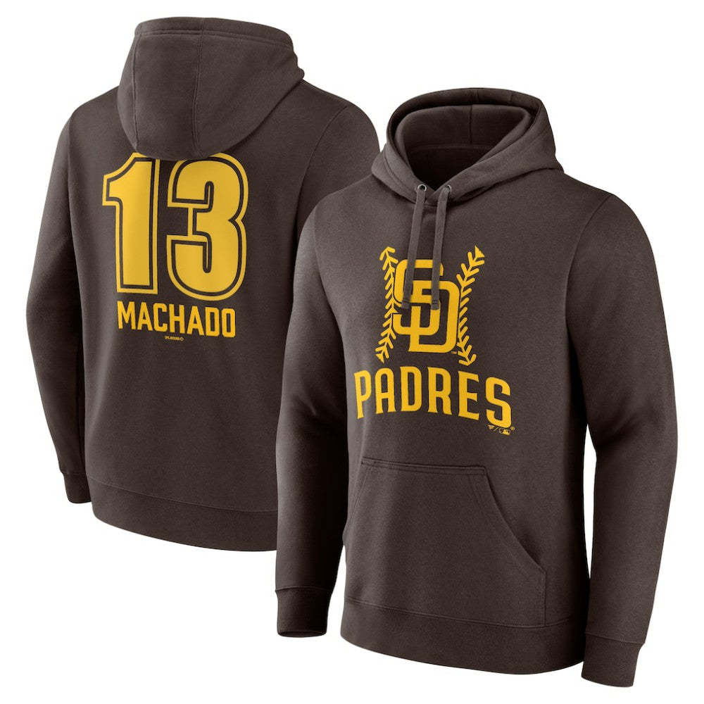 Manny Machado San Diego Padres Fastball Player Name & Number Pullover Hoodie for sale