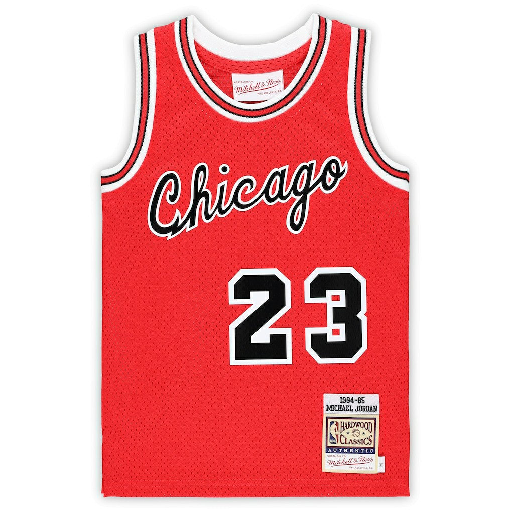 Mitchell & Ness Michael Jordan Chicago Bulls Preschool Hardwood Classics 1984/85 Authentic Swingman Jersey Red