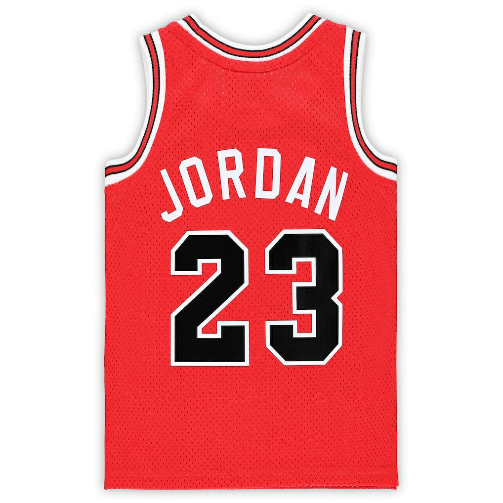 Mitchell & Ness Michael Jordan Chicago Bulls Preschool Hardwood Classics 1984/85 Authentic Swingman Jersey Red