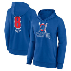 Ian Happ Chicago Cubs Women's Fastball Player Name & Number Pullover Hoodie Discount