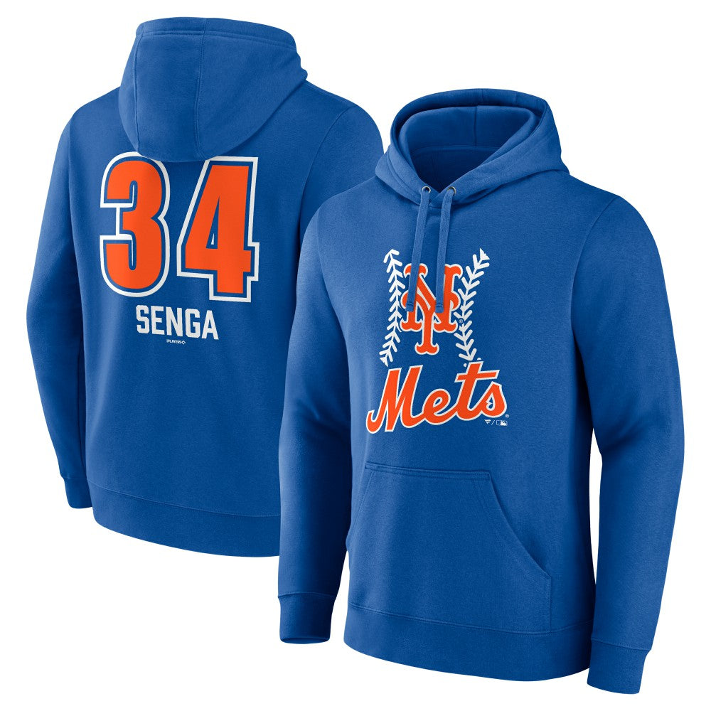Kodai Senga New York Mets Fastball Player Name & Number Pullover Hoodie Outlet