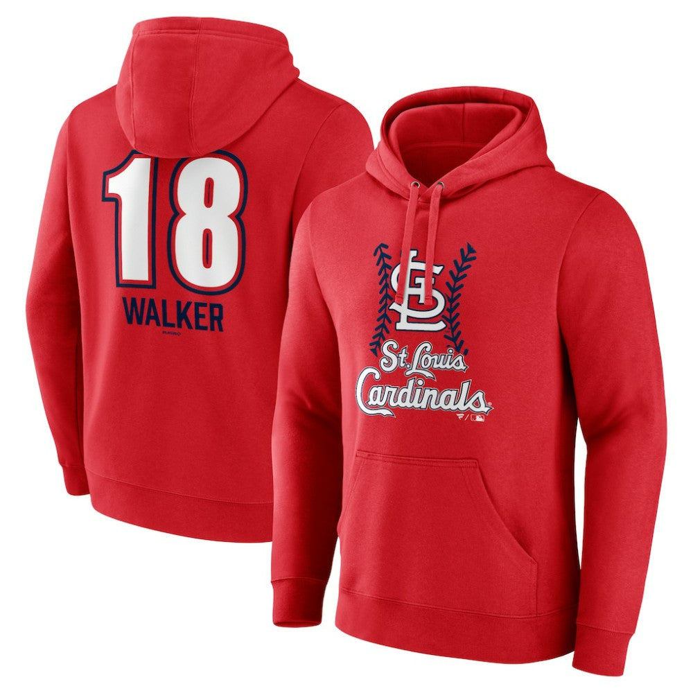 Jordan Walker St. Louis Cardinals Fastball Player Name & Number Pullover Hoodie Sale