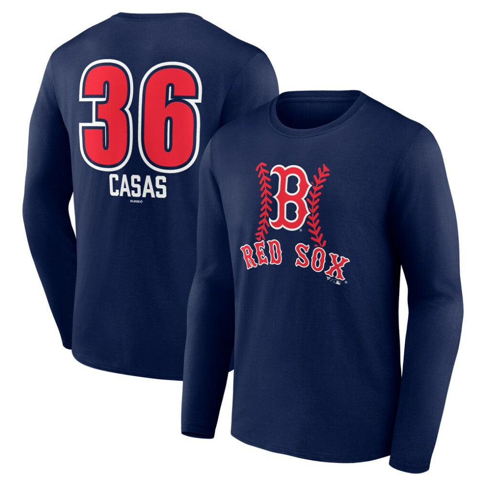 Triston Casas Boston Red Sox Fastball Player Name & Number Long Sleeve T-Shirt for sale