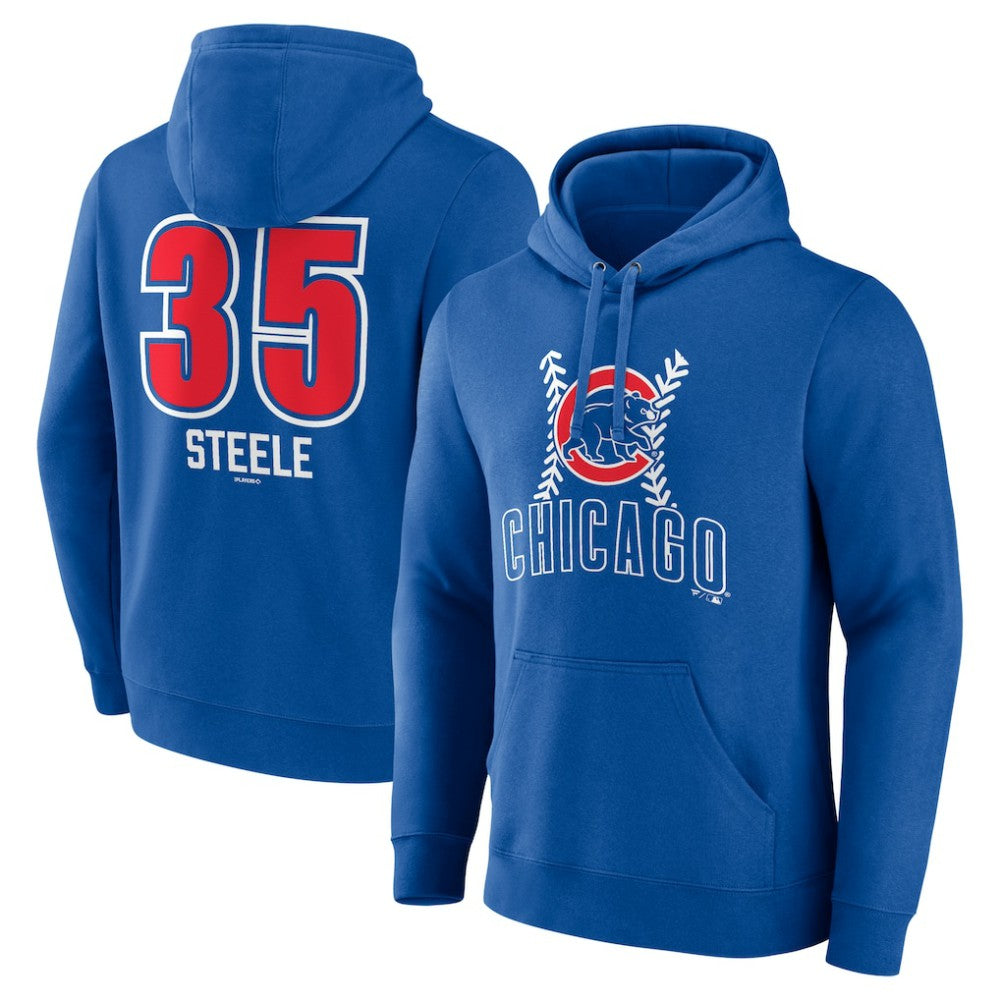 Justin Steele Chicago Cubs Fastball Player Name & Number Pullover Hoodie for sale