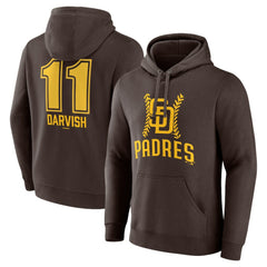 Yu Darvish San Diego Padres Fastball Player Name & Number Pullover Hoodie Outlet