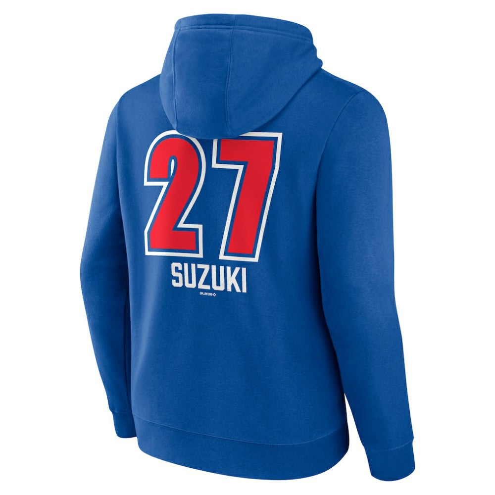 Seiya Suzuki Chicago Cubs Fastball Player Name & Number Pullover Hoodie for sale