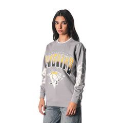 Pittsburgh Penguins The Wild Collective Unisex Tie-Dye Double Collar Pullover Sweatshirt - Gray | NHL sale