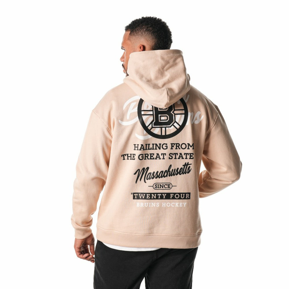 Boston Bruins The Wild Collective Unisex Pullover Hoodie - Cream | NHL Clearance