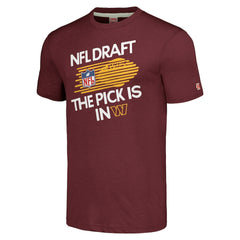 Washington Commanders Homage Unisex 2024 Team Draft Tri-Blend T-Shirt - Heather Burgundy - NFL