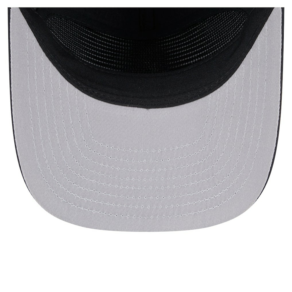 Las Vegas Raiders New Era Throwback Brush Golfer Snapback Hat - Black - NFL