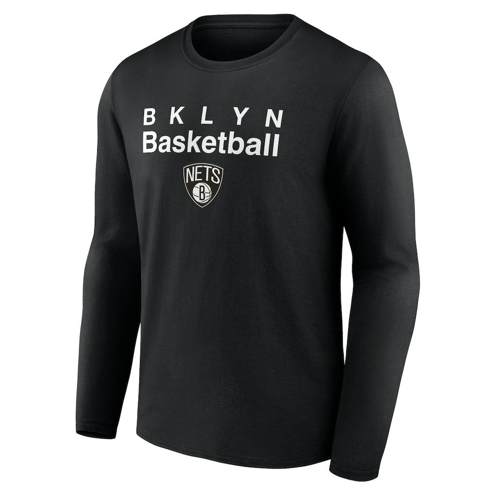 Brooklyn Nets Pick & Roll Coverage Long Sleeve T-Shirt Black