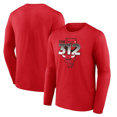 Chicago Bulls Pick & Roll Coverage Long Sleeve T-Shirt Red