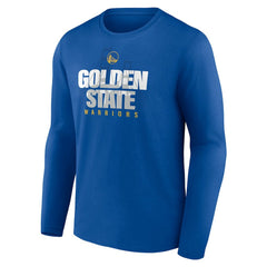 Golden State Warriors Pick & Roll Coverage Long Sleeve T-Shirt Royal