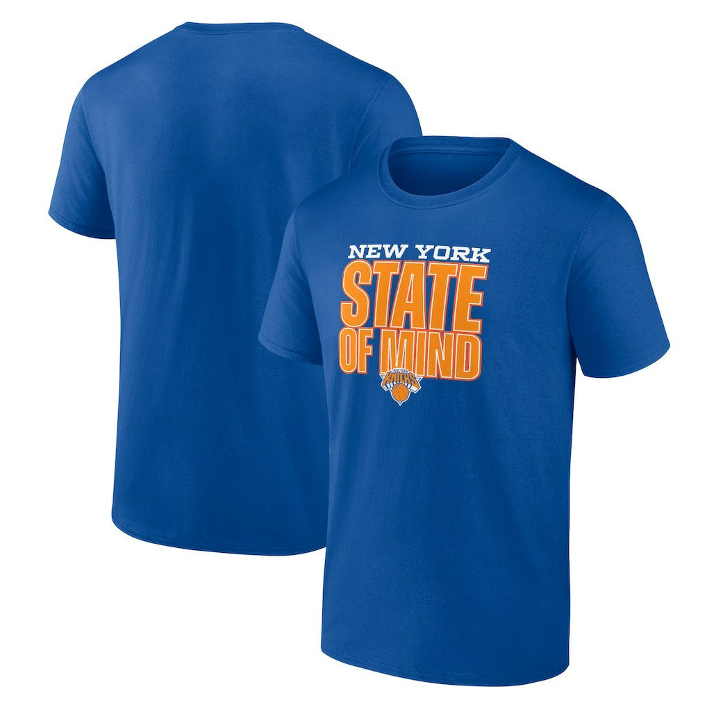 New Era New York Knicks Pick & Roll Coverage T-Shirt Blue