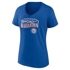 Philadelphia 76ers Pick & Roll Coverage V-Neck T-Shirt Royal