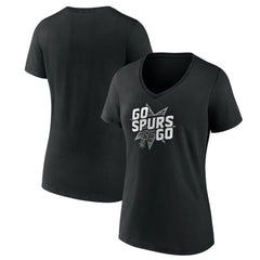 San Antonio Spurs Pick & Roll Coverage V-Neck T-Shirt Black