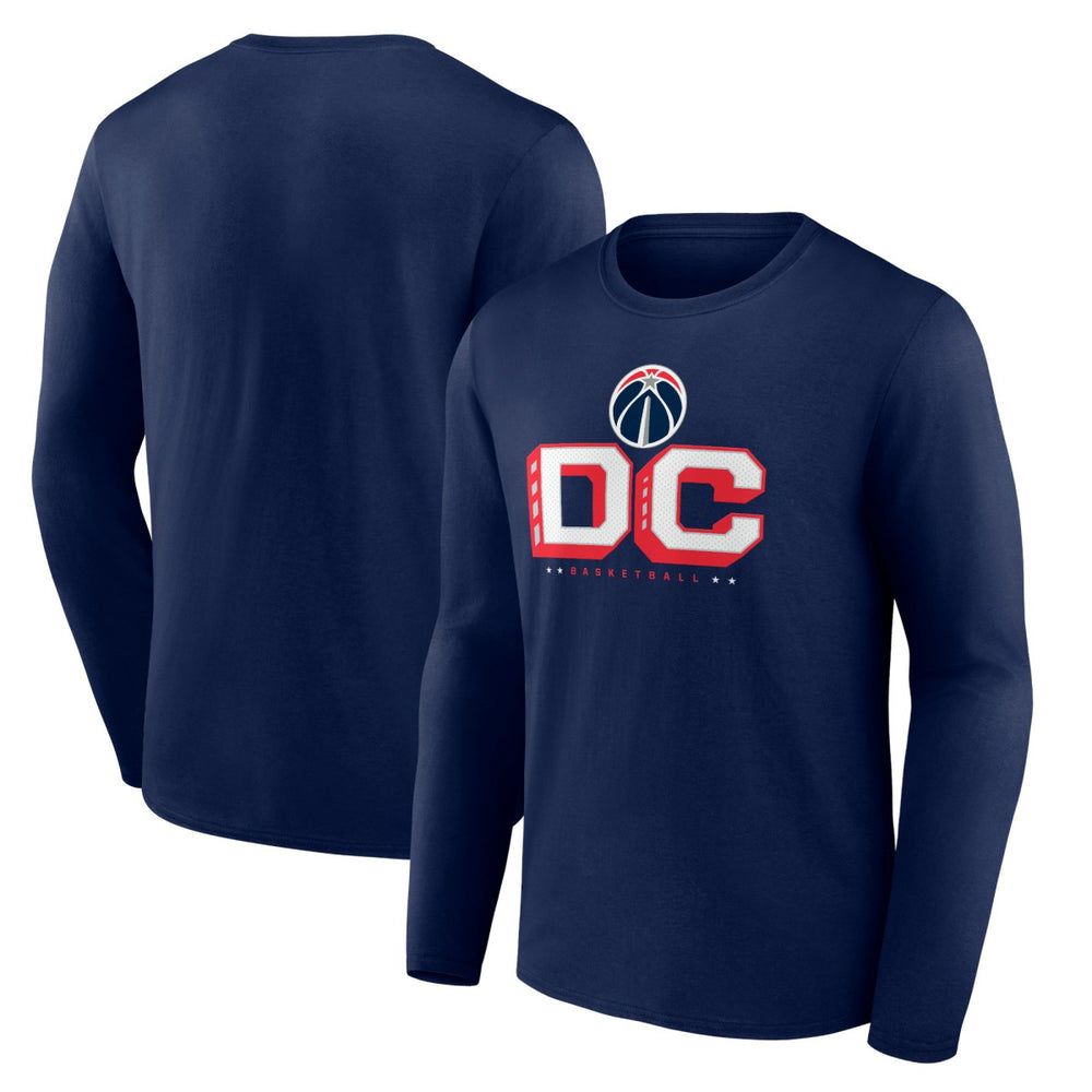 Washington Wizards Pick & Roll Coverage Long Sleeve T-Shirt Navy