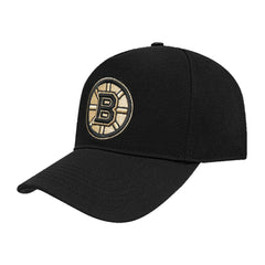 Boston Bruins Pro Standard Metallic Logo Pinch Front Adjustable Hat - Black | NHL near me
