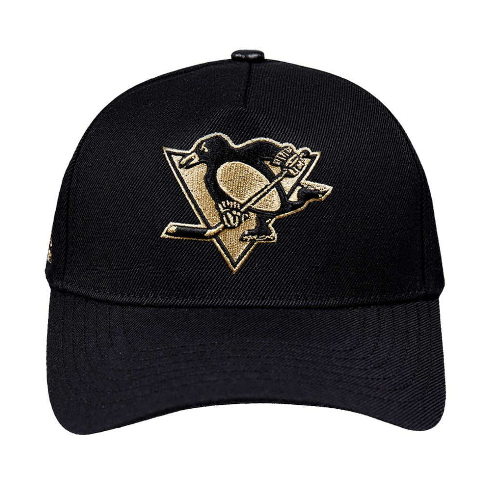 Pittsburgh Penguins Pro Standard Metallic Logo Pinch Front Adjustable Hat - Black | NHL discount