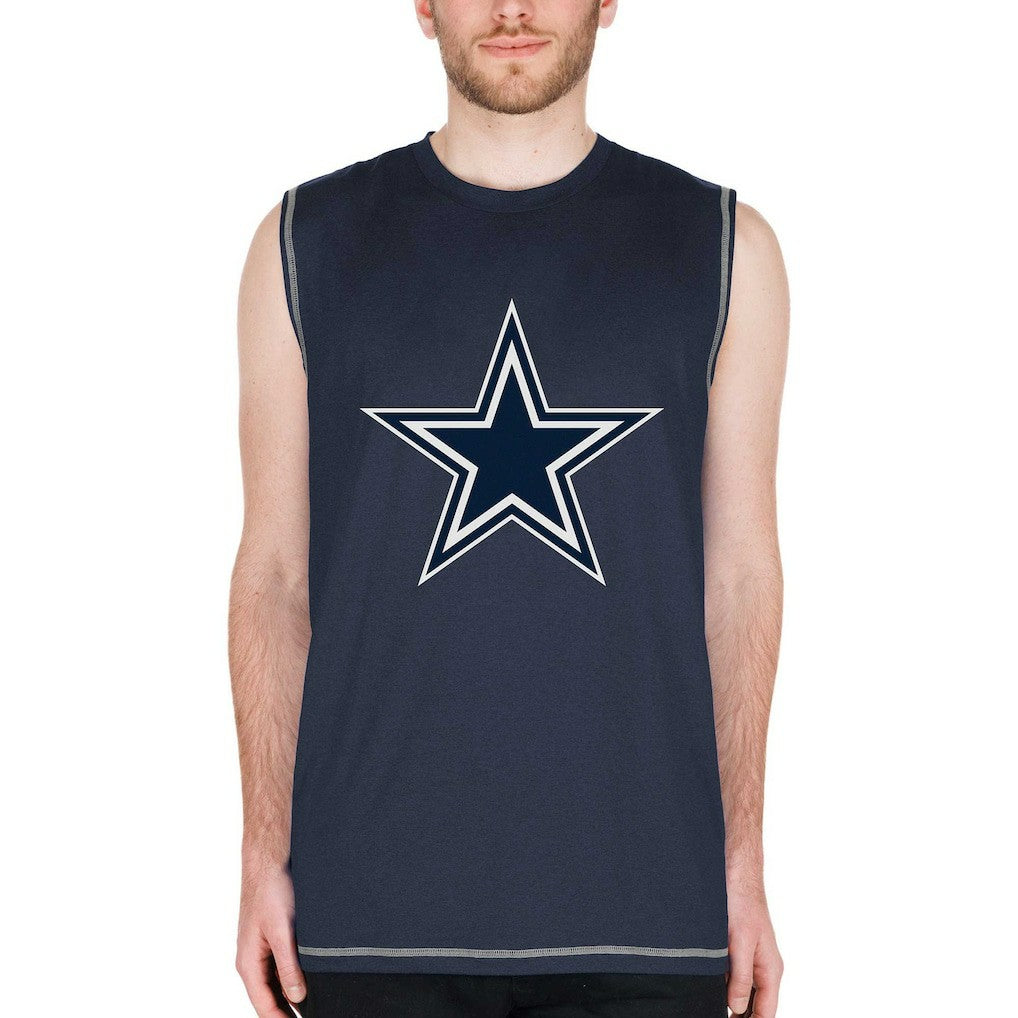 Dallas Cowboys New Era Muscle Tank Top - Navy - NFL