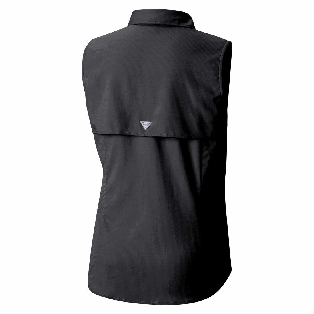Tampa Bay Buccaneers Women's PFG Tamiami Omni-Shade Sleeveless Button-Up Shirt - Black - Columbia
