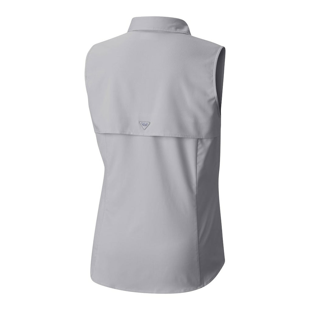 Arizona Cardinals Women's PFG Tamiami Omni-Shade Sleeveless Button-Up Shirt - Gray - Columbia