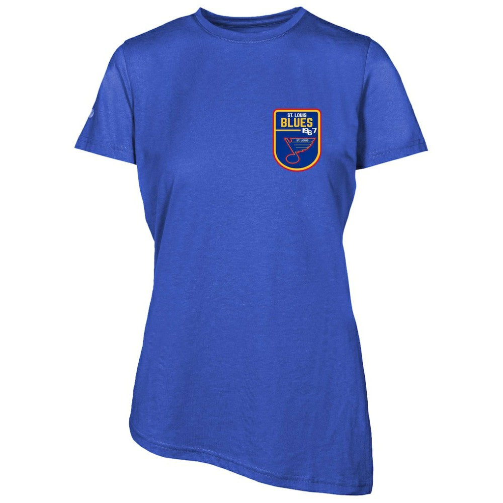St. Louis Blues Levelwear Women's Retro Birch T-Shirt - Blue | NHL Lifestyle