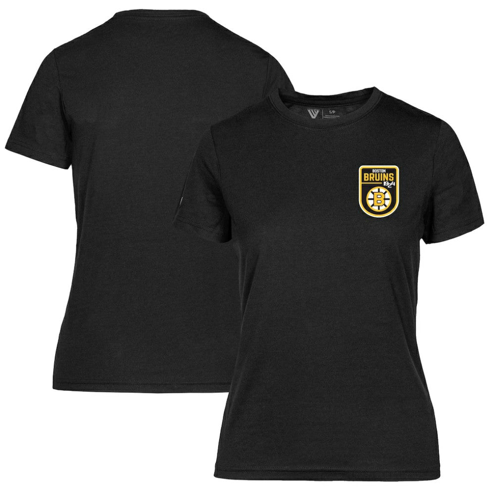 Boston Bruins Levelwear Women's Retro Maddox T-Shirt - Black | NHL Lifestyle