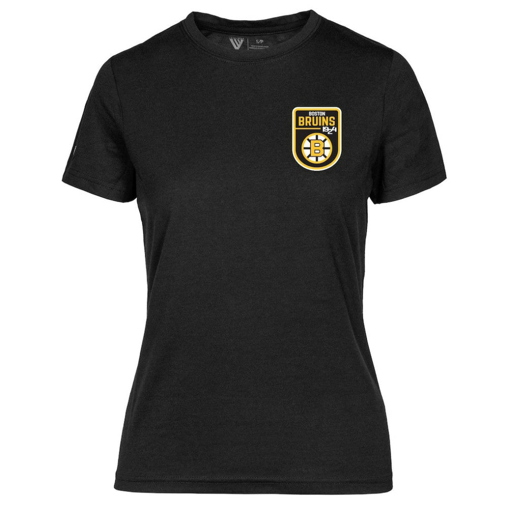Boston Bruins Levelwear Women's Retro Maddox T-Shirt - Black | NHL Lifestyle